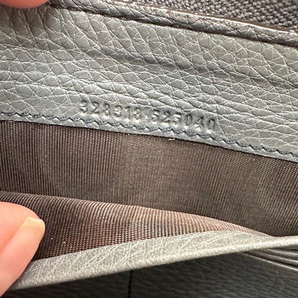 Gucci Dark Gray Leather Zipper Wallet - Picture 11 of 12